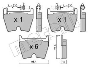 Комплект тормозных колодок на A4, A5, A6, Phaeton, R8