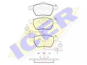 Комплект тормозных колодок на A4, A6, Exeo, Golf, Passat B5