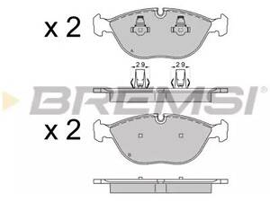 Комплект гальмівних колодок на A4, A8, Arnage, C-Class, CLK-Class, Continental, Crossfire, E-Class, Golf, Passat B5, S...