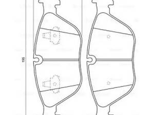 Комплект тормозных колодок на A4, A8, C-Class, CLK-Class, Crossfire, E-Class, Golf, Passat B5, S-Class, SLK-Class, Se...