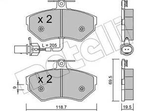 Комплект гальмівних колодок A4, Exeo, Passat B5