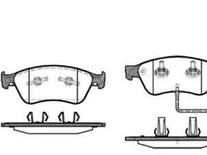 Комплект гальмівних колодок на A6, A8, Phaeton