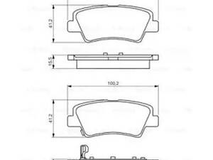 Комплект гальмівних колодок Accent, Ceed, I20, I30, I40, Optima, ProCeed, Rio, Soul, Veloster