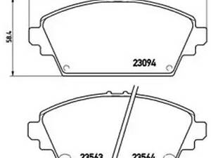 Комплект гальмівних колодок на Accord, Almera, Express, Primera, ZR, ZS