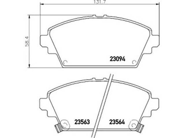 Комплект тормозных колодок на Accord, Almera, Express, Primera, ZR, ZS