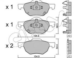 Комплект тормозных колодок на Accord