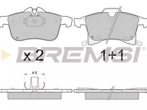 Комплект гальмівних колодок на Adam, Astra G, Astra H, Combo, Corsa C, Corsa D, Corsa E, Meriva, Zafira, Zafira A, Zaf...