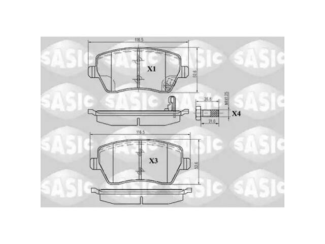 Комплект тормозных колодок на Agila, Captur, Clio, Dokker, Duster, Kangoo, Lodgy, Logan, Micra, Modus, Note, Splash, ...