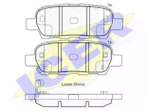 Комплект тормозных колодок на Altima, Cube, G, Juke, Kizashi, Koleos, Qashqai, Tiida, X-Trail