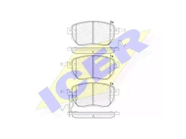 Комплект тормозных колодок на Altima, FX, Murano, Teana