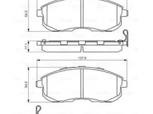 Комплект тормозных колодок на Altima, Juke, Maxima, Pulsar, Tiida