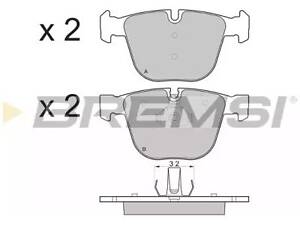 Комплект тормозных колодок на Arnage, Seria 5, Seria 6, Seria 7