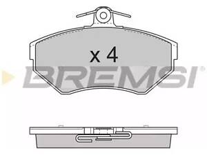 Комплект гальмівних колодок на Arosa, Caddy, Cordoba, Golf, Ibiza, Inca, Lupo, Passat B5, Polo, Toledo, Vento