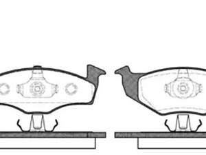 Комплект гальмівних колодок на Arosa, Fabia, Fox, Ibiza, Lupo, Polo