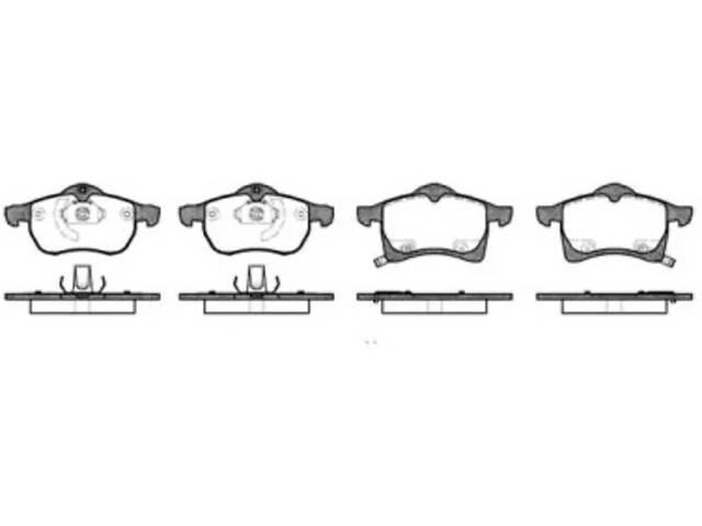 Комплект тормозных колодок на Astra F, Astra G, Astra H, Zafira A, Zafira B