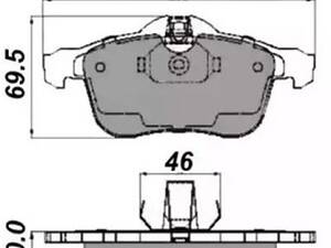 Комплект тормозных колодок на Astra G, Astra H, Combo, Corsa C, Corsa D, Meriva, Zafira, Zafira A, Zafira B