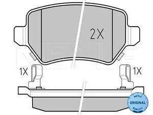 Комплект тормозных колодок на Astra G, Astra H, Combo, Meriva, Venga, Zafira A, Zafira B, Zafira C