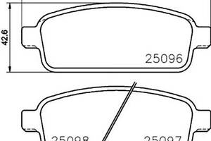 Комплект гальмівних колодок Astra J, Zafira C