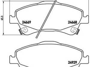 Комплект гальмівних колодок на Auris, Avensis, Verso