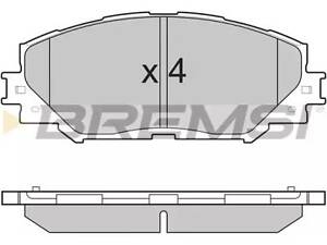 Комплект гальмівних колодок Auris, Corolla, Rav 4, Trezia, Urban Cruiser, Verso, Voyager