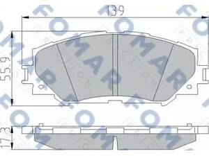 Комплект гальмівних колодок Auris, Urban Cruiser, Verso