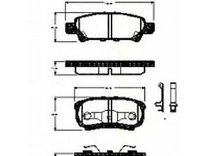 Комплект тормозных колодок на Avenger, Caliber, Compass, Lancer, Outlander, Patriot, Sebring