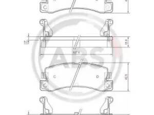 Комплект тормозных колодок на Avensis, Camry, Carina, Celica, Corolla, Corona, RX