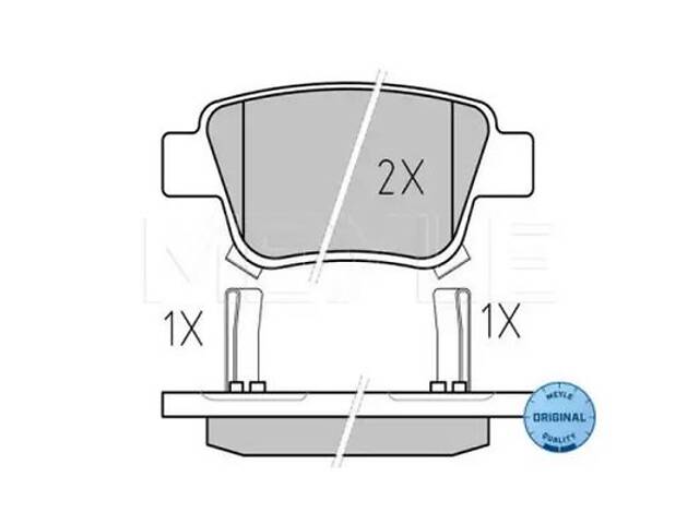 Комплект тормозных колодок на Avensis, Corolla