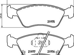 Комплект тормозных колодок на Avensis