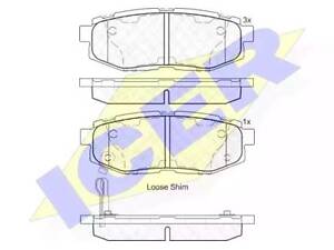 Комплект тормозных колодок на BRZ, Forester, Impreza, Outback, Tribeca, WRX