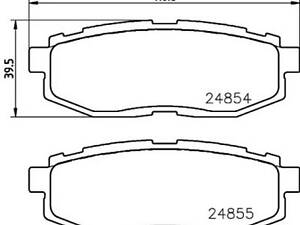 Комплект тормозных колодок на BRZ, Forester, Impreza, Outback, Tribeca, WRX