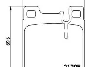 Комплект тормозных колодок на C-Class, CLK-Class, Crossfire, E-Class, S-Class, SLK-Class