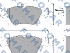 Комплект тормозных колодок на C-Class, CLK-Class, E-Class, SLK-Class