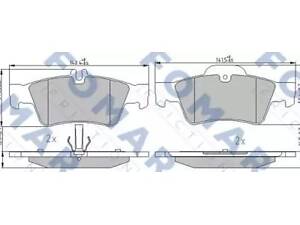 Комплект гальмівних колодок C-Class, CLS-Class, E-Class, Focus, S-Class, SL-Class