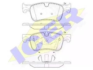 Комплект гальмівних колодок C4 Grand Picasso, C4 Picasso/Grand Picasso