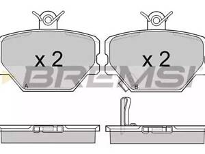 Комплект тормозных колодок на Cabrio, City, Crossblade, Fortwo, Roadster