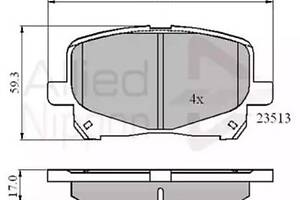 Комплект тормозных колодок на Camry, Previa