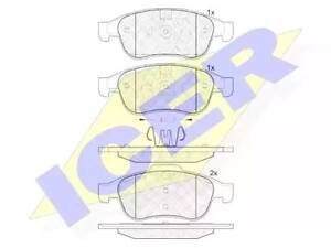 Комплект гальмівних колодок на Captur, Dokker, Duster, Fluence, Grand Scenic, Lodgy, Megane, Modus, Pathfinder, Scenic