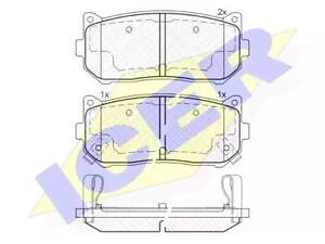 Комплект гальмівних колодок на Carens, Clarus, Sephia, Shuma