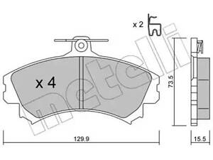 Комплект тормозных колодок на Carisma, S40, Space Star, V40