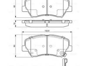 Комплект тормозных колодок на Ceed, Elantra, I30, ProCeed