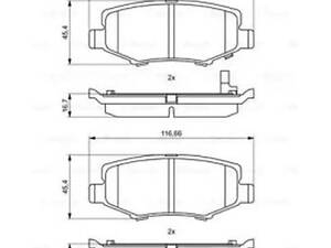 Комплект тормозных колодок на Cherokee, Nitro, Wrangler