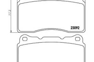 Комплект гальмівних колодок на Civic, Impreza, Lancer, WRX