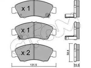 Комплект тормозных колодок на Civic, Jazz, Logo
