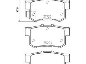 Комплект тормозных колодок на Civic, SX4
