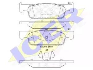 Комплект гальмівних колодок на Clio, Forfour, Fortwo, Logan, Sandero, Twingo