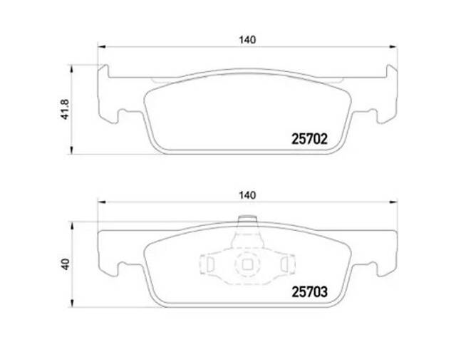 Комплект тормозных колодок на Clio, Forfour, Fortwo, Logan, Sandero, Twingo