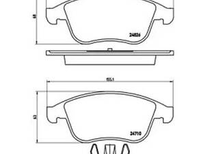 Комплект гальмівних колодок на Clio, Grand Scenic, Megane, Scenic