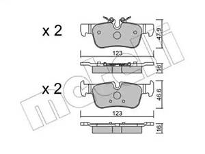 Комплект тормозных колодок на Clubman, Countryman, I3, Seria 2, X1