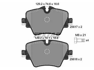 Комплект гальмівних колодок на Clubman, Countryman, Seria 2, X1